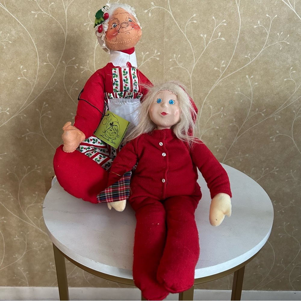 Vintage Annalee Handcrafted Doll and Vintage Tonerkins Doll